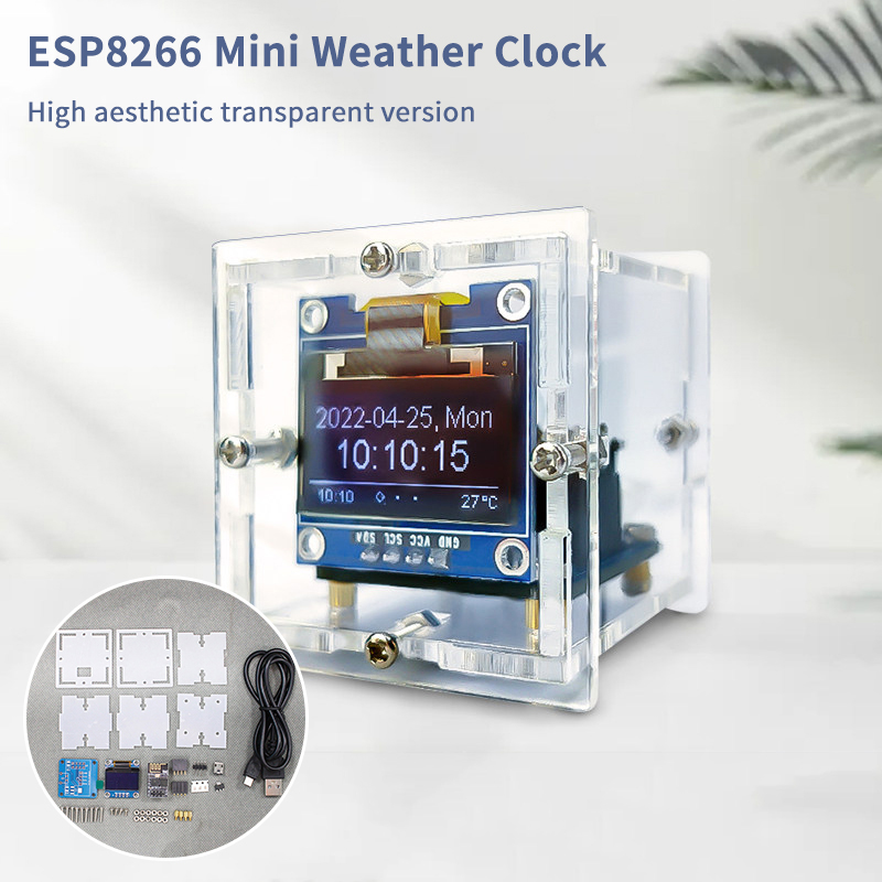 Esp8266 - ESP8266 미니 날씨 시계 키트 DIY