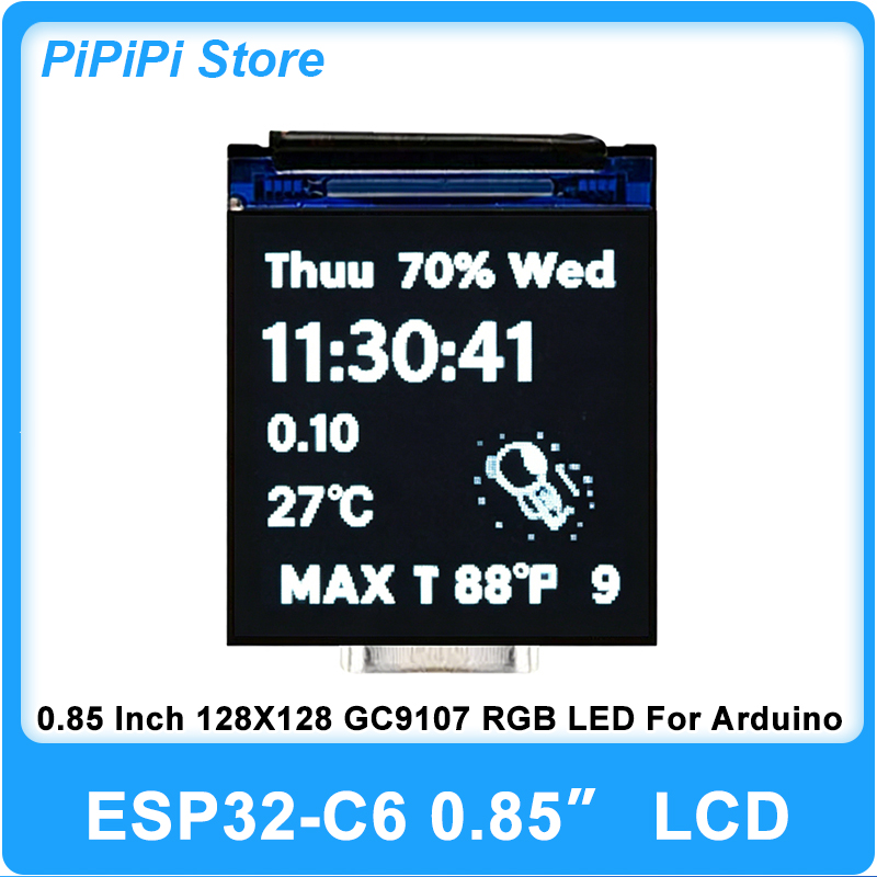Esp32 Wifi Bluetooth Module - ESP32 C6 0.85인치 128X128 IPS 스크린