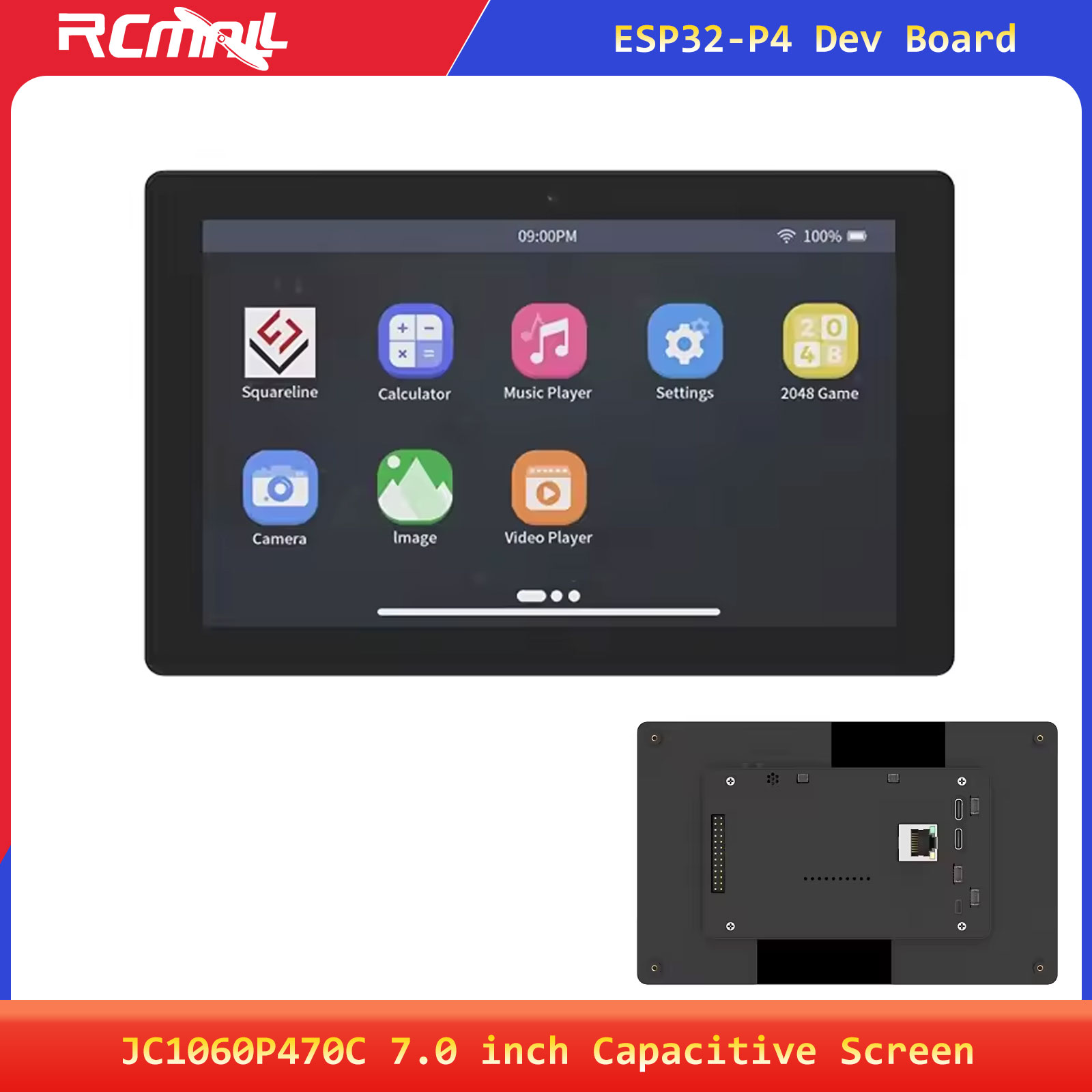 Esp32 C6 - JC1060P470C 7.0인치 1024x600 IPS 정전식 터치