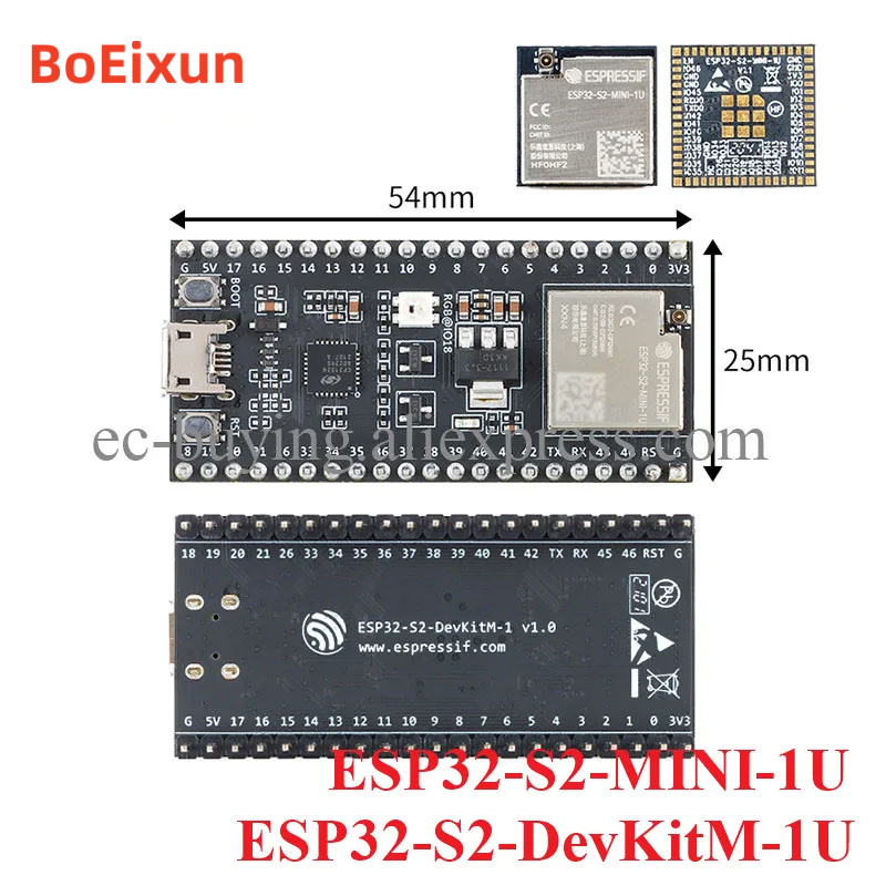 Esp32 S2 - ESP32-S2-DevKitM-1U 개발 보드 ESP32 ESP32-S2 ESP32-S2-MINI-1