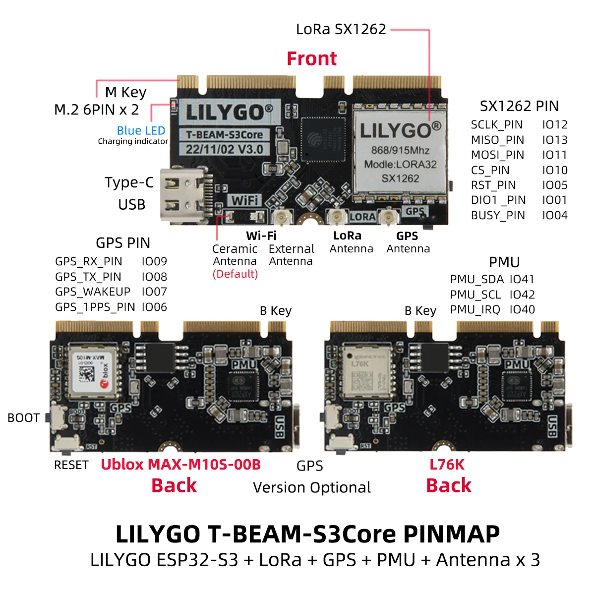 LILYGO T-BEAM-CORE V3.0 L76K U - Esp32 리뷰 및 가격